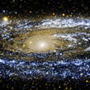 Andromeda Galaxy Enhanced Poster