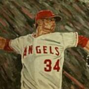 Angels 34 First Pitch Poster