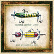 Antique Lure Panel One Poster