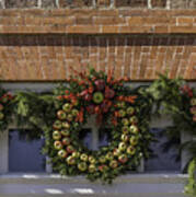 Apple Wreaths At The George Wythe House Poster