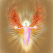 Archangel Raphael - Pastel Poster