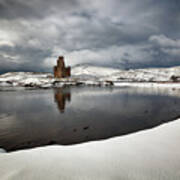 Ardvreck Castle In Winter Poster