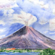 Arenal Volcano Costa Rica Poster