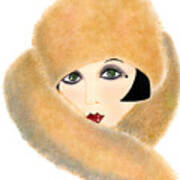 Art Deco Lady - Vivian Poster