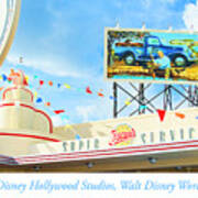Art Deco Service Station Of Yesteryear, Disney Hollywood Studios Poster