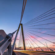 Arthur Ravenel Jr. Bridge Light Trails Poster