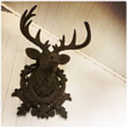 Artificial Deer Antlers Poster