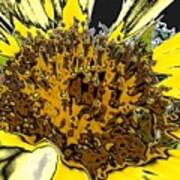 Artsy Sunflower Poster