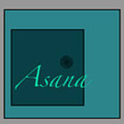 Asana In Blue Poster