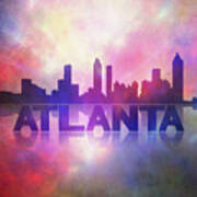 Atlanta City Skyline Poster