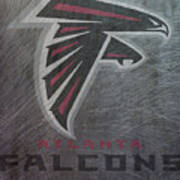 Atlanta Falcons Translucent Steel Poster