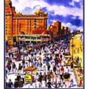 Atlantic City Vintage Poster Poster