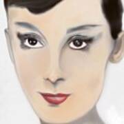 Audrey Hepburn Color Poster