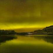 Auroa Borealis At Talbot Lake Poster