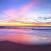Aussie Sunset, Claytons Beach, Mindarie Poster