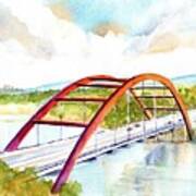 Austin 360 Bridge - Pennybacker Poster