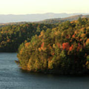 Autumn At Philpott Lake, Virginia Poster