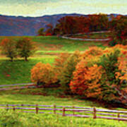 Autumn Fall Colors Blue Ridge Brilliance Ap Poster