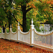 Autumn Fencing Poster