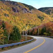 Autumn On The Cabot Trail, Cape Breton, Canada Poster