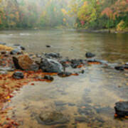 Autumn Rain Gauley River Poster