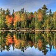 Autumn Reflections Of Maine Poster
