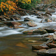 Autumn River Cascades Iii Poster