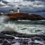 Autumn Storm At Cape Neddick Poster