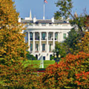 Autumn White House Poster