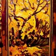Autumn Window Poster