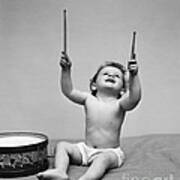 Baby Drummer, 1940s Poster