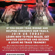 Backcountry Horsemen Join Us Poster Ii Poster