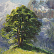 Backdrop Of Grandeur Plein Air Study Poster