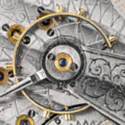 Balance Wheel Of An Antique Pocketwatch Poster