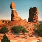 Balanced Rock At Arches National Park Poster