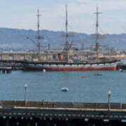 Balclutha Cargo Ship At Hyde Street Pier San Francisco California Dsc3180 Poster
