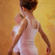 Ballerina In Pink Poster