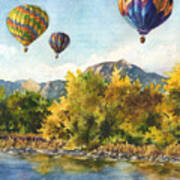 Balloons At Twin Lakes Poster