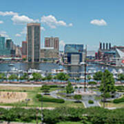 Baltimore Maryland Inner Harbor Panorama Poster