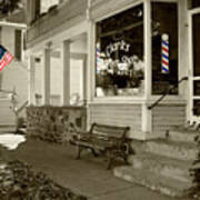 Clarks Barber Shop With Color Poster