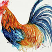 Barney The Rooster Poster
