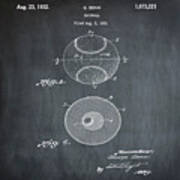 Baseball Patent 1832 In Chalk Poster