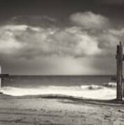 Beach Fence - Wellfleet Cape Cod Poster