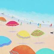 Beach Painting - Bright Sunny Day Poster