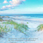 Beach Scripture Verse Poster