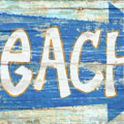 Beach Sign Poster