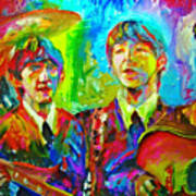 Beatles Impressionism Poster