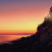Beautiful Bass Harbor Lighthouse Poster