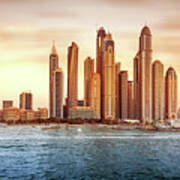 Beautiful Dubai Cityscape Poster