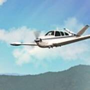 Beechcraft Bonanza V Tail Poster